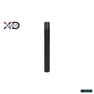 Venkovní zahradní sloupek E27 XD 80 cm kulatý černý IP44