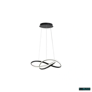 ILLUMAXX Závěsné LED svítidlo TAVI 30 W Ø50 cm 4000 K černé