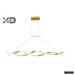 ILLUMAXX Závěsné LED svítidlo KONO 37 W 120 cm 4000 K zlaté