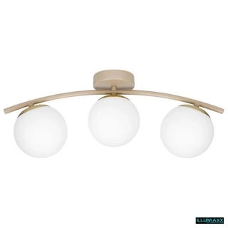 ILLUMAXX LED Stropní svítidlo BALI 3× E27 51 cm béžovo-zlaté