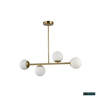 ILLUMAXX LED závěsné svítidlo BALI 4× E27 75 cm zlaté
