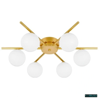 ILLUMAXX LED Stropní svítidlo BALI 6× G9 58 cm zlaté