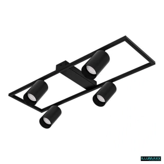 ILLUMAXX LED bodové stropní svítidlo BUMO 4 GU10 černé