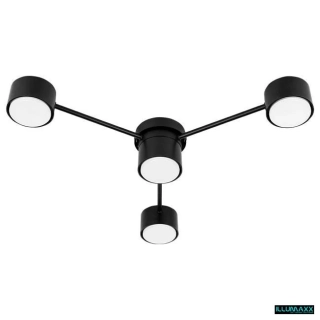 ILLUMAXX LED bodové stropní svítidlo GULIVER 4 černé