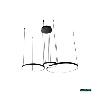 ILLUMAXX LED závěsné svítidlo Hodo 20/40/60 cm 77 W černé