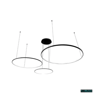 ILLUMAXX LED závěsné svítidlo Hodo 40/60/80 cm 116 W černé
