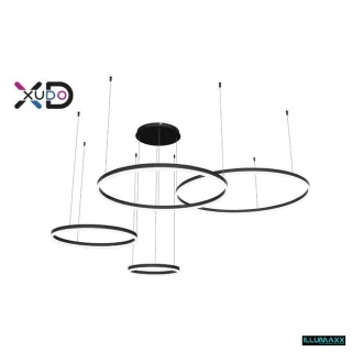 ILLUMAXX LED závěsné svítidlo MUNDO 40/60/80/100 cm 119 W 3CCT černý