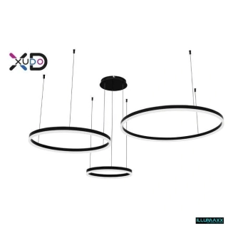 ILLUMAXX LED závěsné svítidlo MUNDO 40/60/80 cm 72 W 3CCT černý