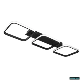 ILLUMAXX LED stropní svítidlo NEBULA CANIS 90 × 26 × 8,5 cm 33 W černý