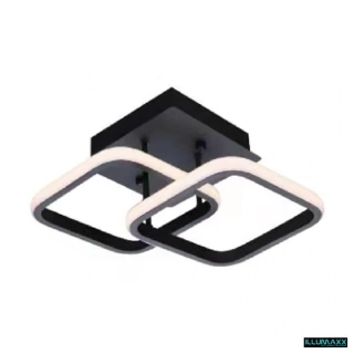 ILLUMAXX LED stropní svítidlo NEBULA GEMINI Gemini 28 × 20 × 9 cm 16 W černý