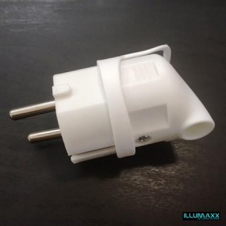 Vidlice úhlová bílá 250V/16 A max. 