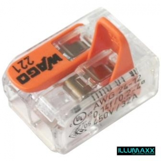 WAGO svorka 221-412 s páčkou 2x4mm