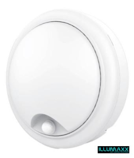 Svítidlo fasádní venkovní nástěnné KRUH IP65 MS /IP65/ s pohybovým čidlem
