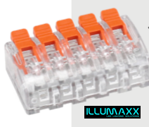 Instalační svorka páčková 221-415 , 5x0,2-4mm