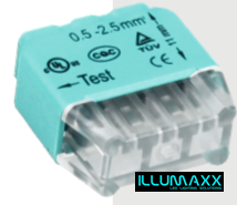 Instalační svorka bezšroubová nástrčná 2273-203, 3x0,5-2,5mm