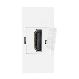 Výklopná elektrická vestavná zásuvka - MODULOVÝ SYSTÉM - modul HDMI bílý